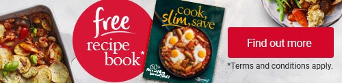 Free copy of our Cook, Slim, Save recipe book (worth £4.95) when you; buy a 12-week Countdown course at your local group (and get 12 weeks for the price of 10) or sign up to our Gold or Silver Slimming World Online membership package.