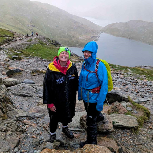 Hayley Lonergan climbing Mount Snowdon