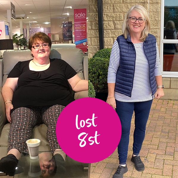 Helen Rogers 8st weight loss transformation-type 2 diabetes case study-slimming world blog