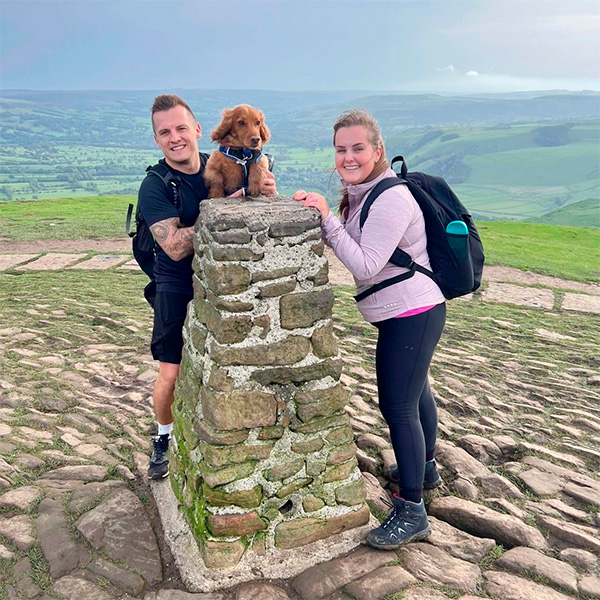 Slimming World member Katie climbs mam tor mountain