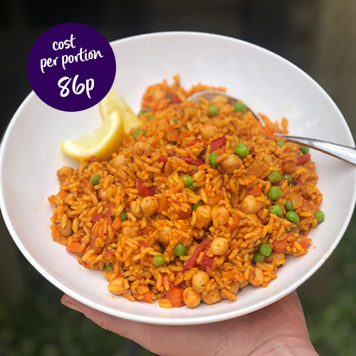 vegan paella-budget-friendly meal ideas-slimming world blog