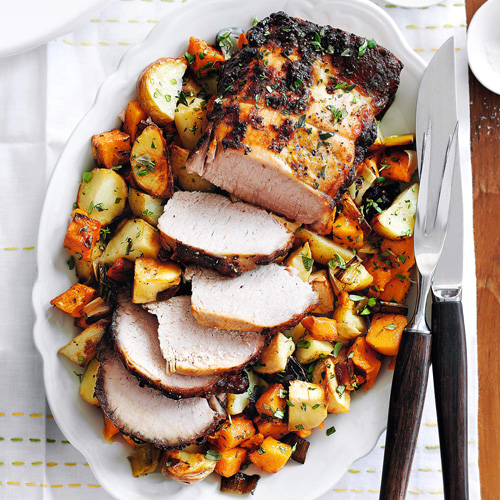 Roast lemon and mustard pork - September shopping list - Slimming World Blog