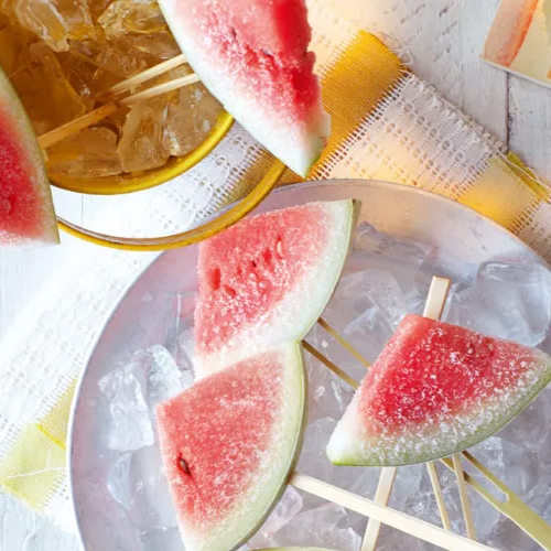 Slimming World watermelon lollies